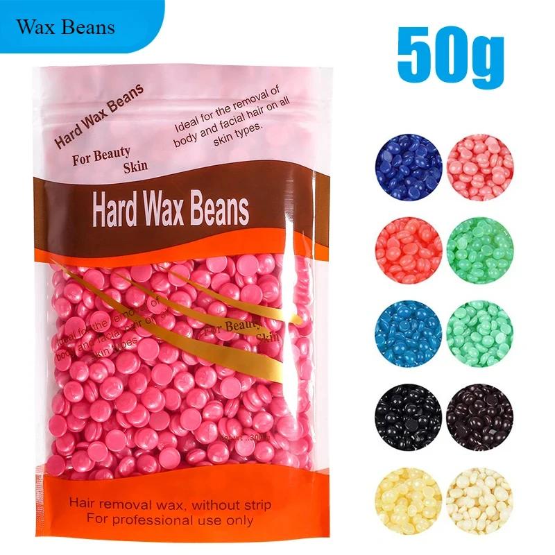 500g/50g Hard Wax Beans for Hair Removal Body European Brazilian Pearl for Wax Warmer Waxing Beans for Wax Heater Machine