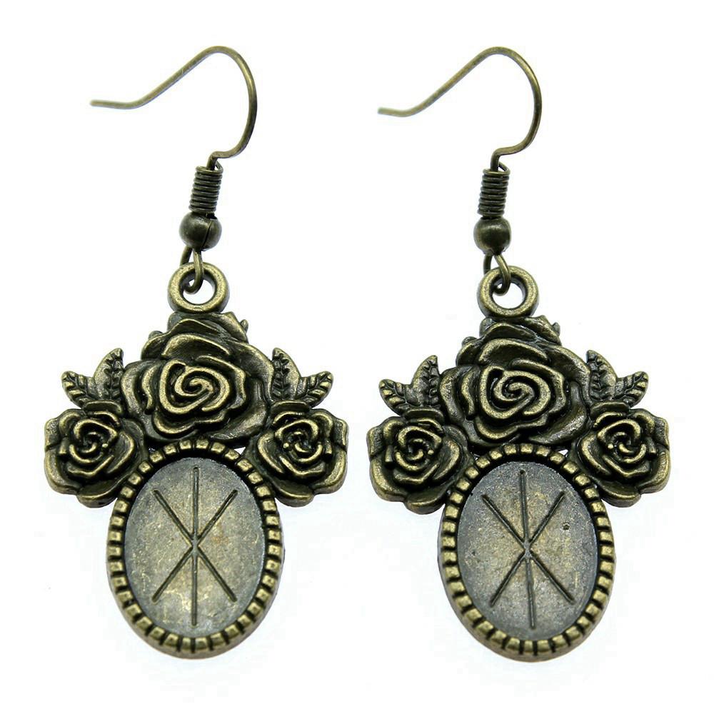 Ovale Cabochon Base Hængeøreringe DIY Foto Smykke Tilbehør Håndlavede Gaver