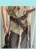 Curea de piele vintage western pentru cowgirl cu cataramă metalică pentru rochii boho