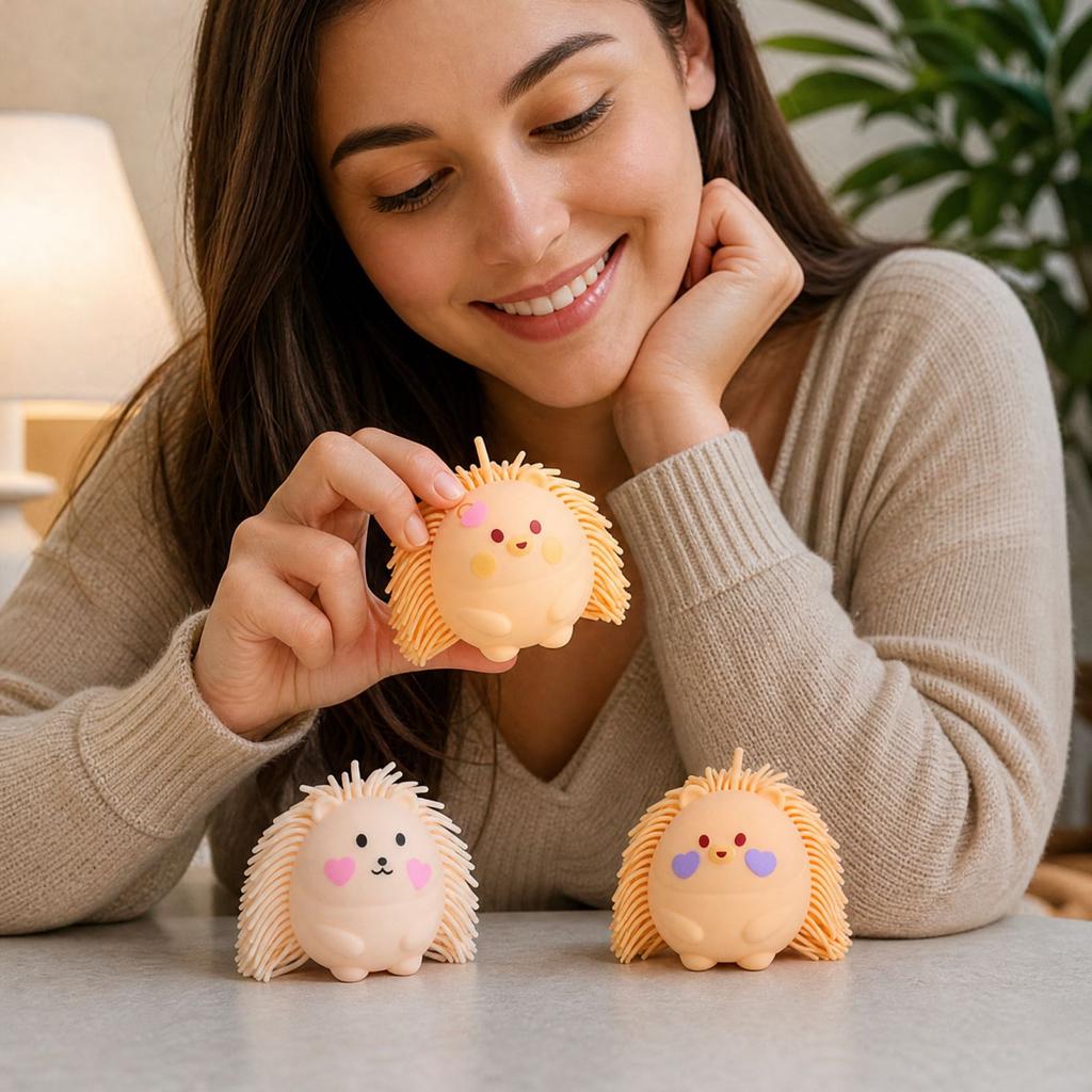Hedgehog Toy, Sensory Toy, 3 Random Styles for Kids and Adults