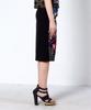 Greedius Tile Print Midi Skirt