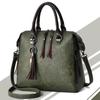 Female Handbag Fashion Tassel Women Shoulder Bag Large Capacity Casual Rivet Zipper