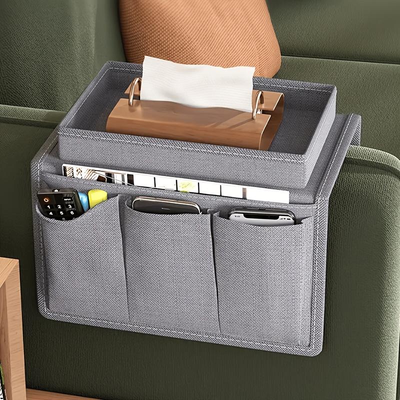 

Серый подвесной органайзер из нетканого материала - Универсальный для дивана и кресла, Идеально подходит для пультов дистанционного управления серый