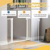 Dog Gate for Small and Medium Size Dogs with Double Lock and Automatic Closure, 76-103x4.2x77 Cm, White