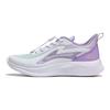 Li Ning Kids Comfortable Versatile Non-Slip Shock Absorption Support Low-Top Casual Shoes Kids Casual Shoes White Purple YKCU056-2