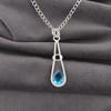Swiss Blue Topaz Pendant, Handmade Gemstone Pendant, 925 Solid Sterling Silver Pendant Antique Jewelry, For Engagement Gift
