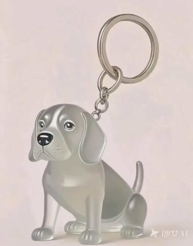 Puppy Hair Storage Pendant Keychain Transparent Dogs Hair Storage Box Hanging Decoration Bag Hanging Pendant Gift for Dog Lovers