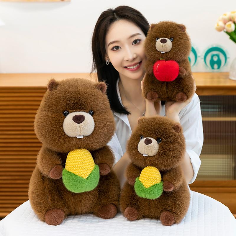 Cute Groundhog Doll Cute Foodie Plush Toys Children's Companionship Gift Pillow