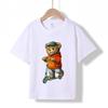 MC-16 MINISO 2026 Summer New Printed Cotton Round Neck T-shirt for Children Aged 1-16, Boys and Girls