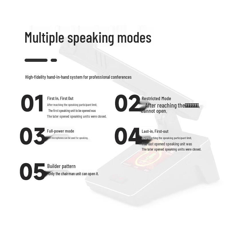 Huachang Vision HC-SLS66A-12 Wired Video Conference Microphone System (CN version)