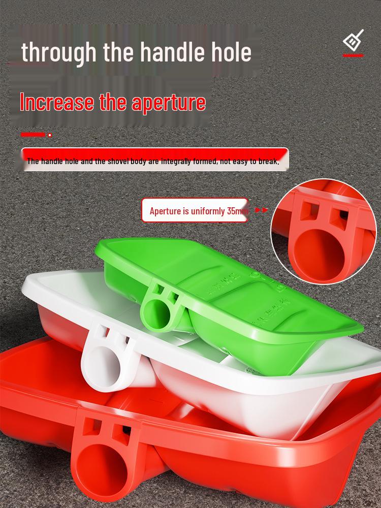 Heavy-Duty Plastic Grain and Snow Shovel with Tempered Head