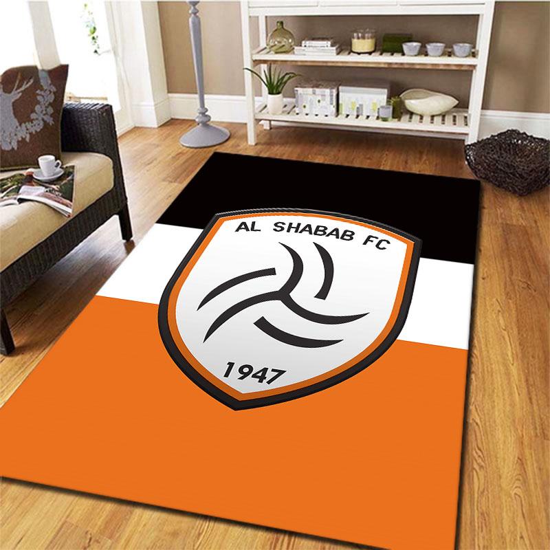 Al-Shabab FC Carpet Rug for Living Room Bedroom Home Sofa Decoration,Kids play Non-slip Floor Mat