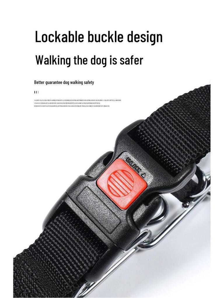 Avtagbar Metallhundträningshalsband med Järnspänne