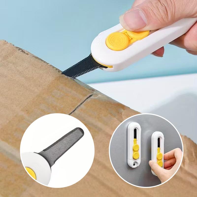 1/3Pcs Mini Portable Box Cutter Magnetic Box Opening Knife With Safety Lock Fridge Magnet Home Unboxing And Office Paper Cutting