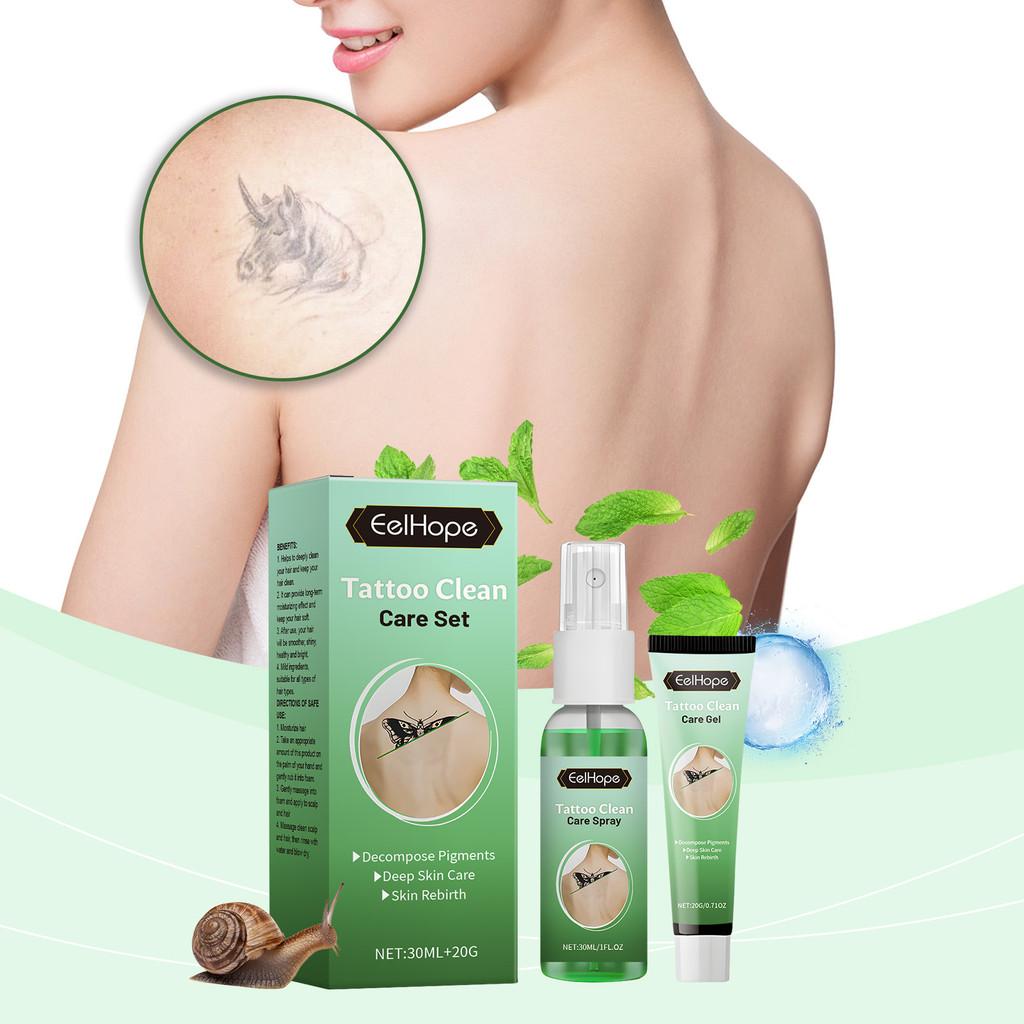 Eelhope Professional Tattoo Covering Care Set With Nourishing Repair Spray And Cream For All Skin Types