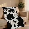 MultiCowPrintTexture Throw Short Plush Throw Blanket Soft Skin-Friendly Multi-Scene Home Office