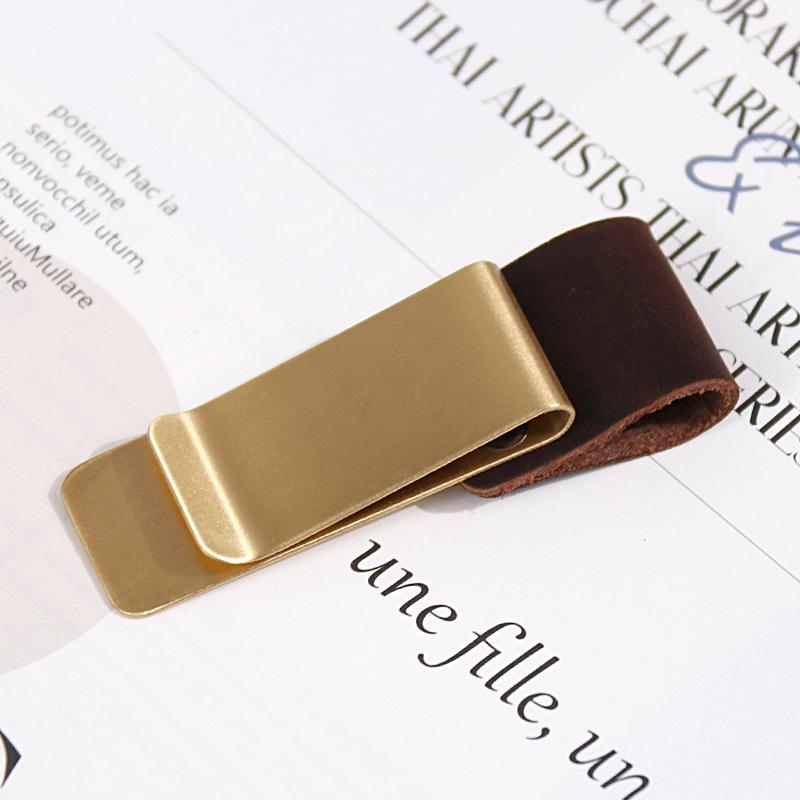 Brass Clip & Pen Holder for Laptops and Planners