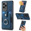 D2 for Honor 200 Lite Case Card Slots Retro PU+TPU Cover with Kickstand