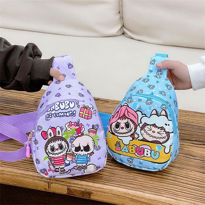 Cartoon Cute Labubu Children'S Bag Chest Bag Trend  Waist Bag Coin Purse Storage Pouch Shoulder Crossbody Bags Kids Gifts