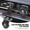 PBMN1 For Skoda Car Air Outlet Folding Drink Coffee Cup Storage Holder Accessories Kamiq MK3 Roomster Rapid Kodiaq Karoq Fabia Enyaq
