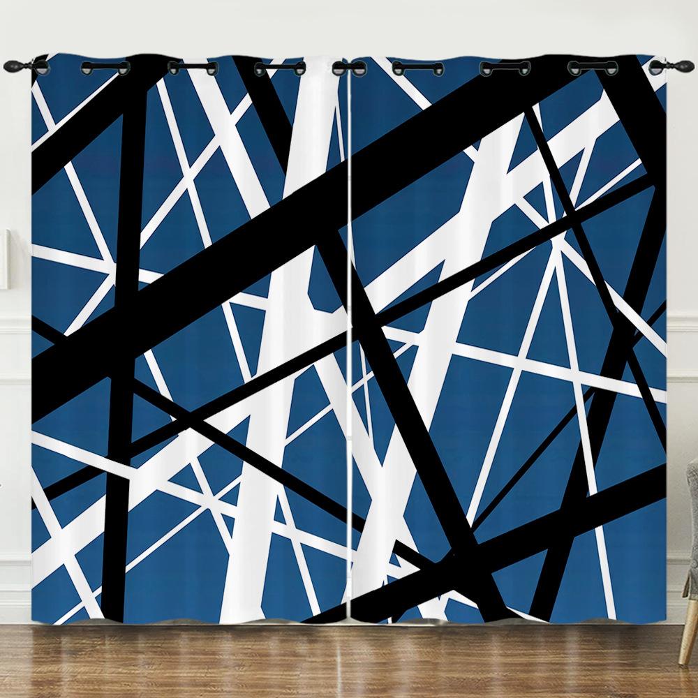 Curtain Prism 3D Digital Printing Blackout Curtain Punching