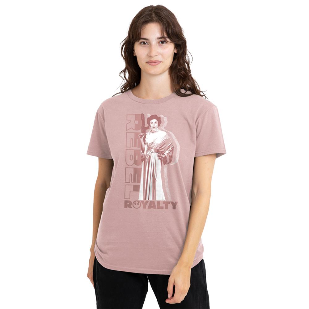 STAR WARS Womens/Ladies Rebel Royalty Princess Leia T-Shirt