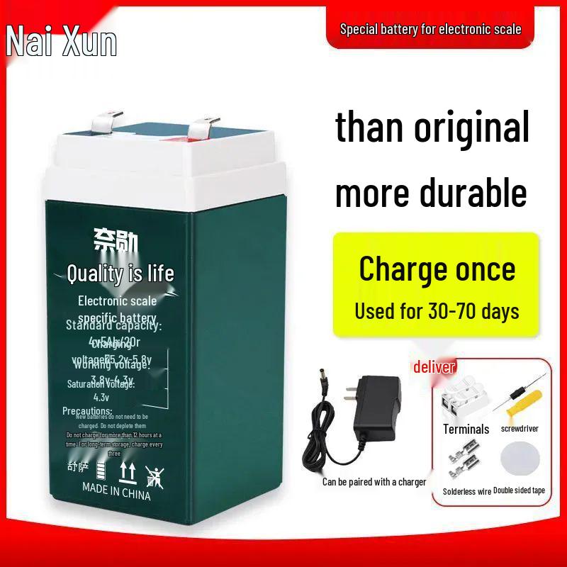 Maintenance-Free 4V4AH Lithium Lead-Acid Battery for Electronic Platform Weighing Scales