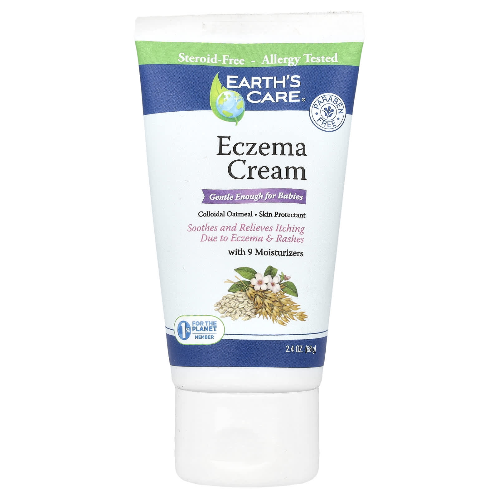 

Earth s Care, Крем от экземы, 2,4 унции (68 г)