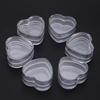 20-Pack Plastic Heart-Shaped Empty Bottles, Cosmetic Jars, Lip Balm/Cream Jars, Portable Refillable Bottle Set