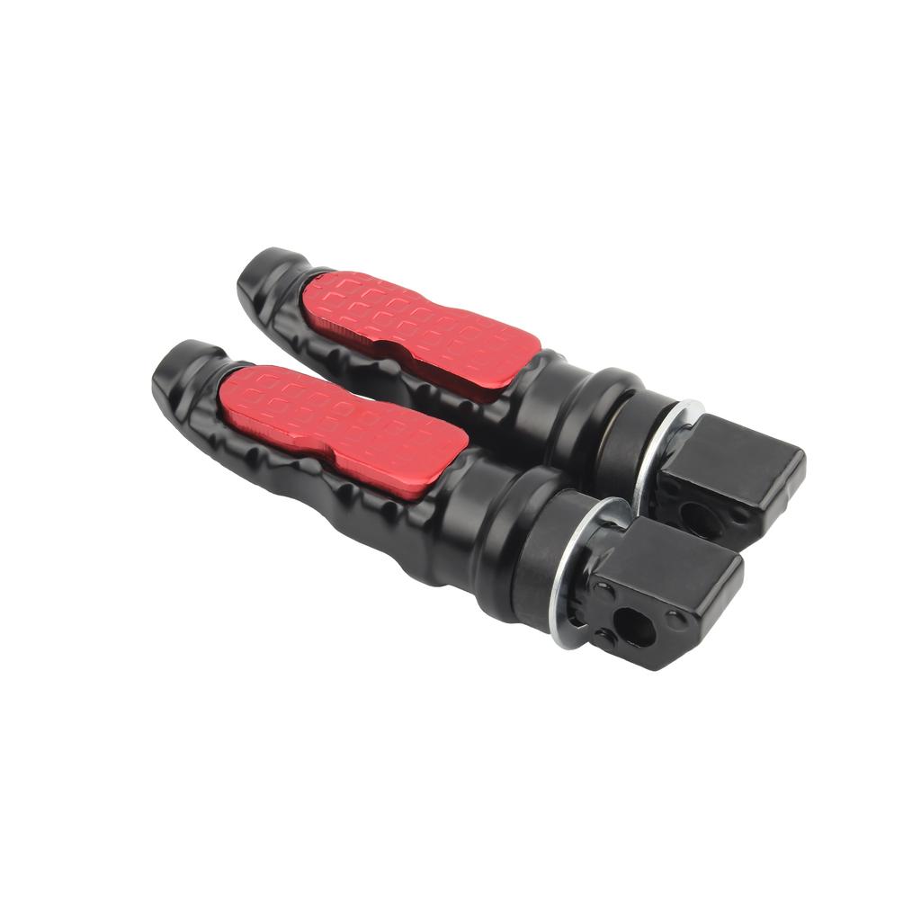 Universal 8MM Motorcycle Rear Passenger Foot Pegs Aluminum Footrest For KTM Yamaha Honda Kawasaki Motorbike Pedals Scooter