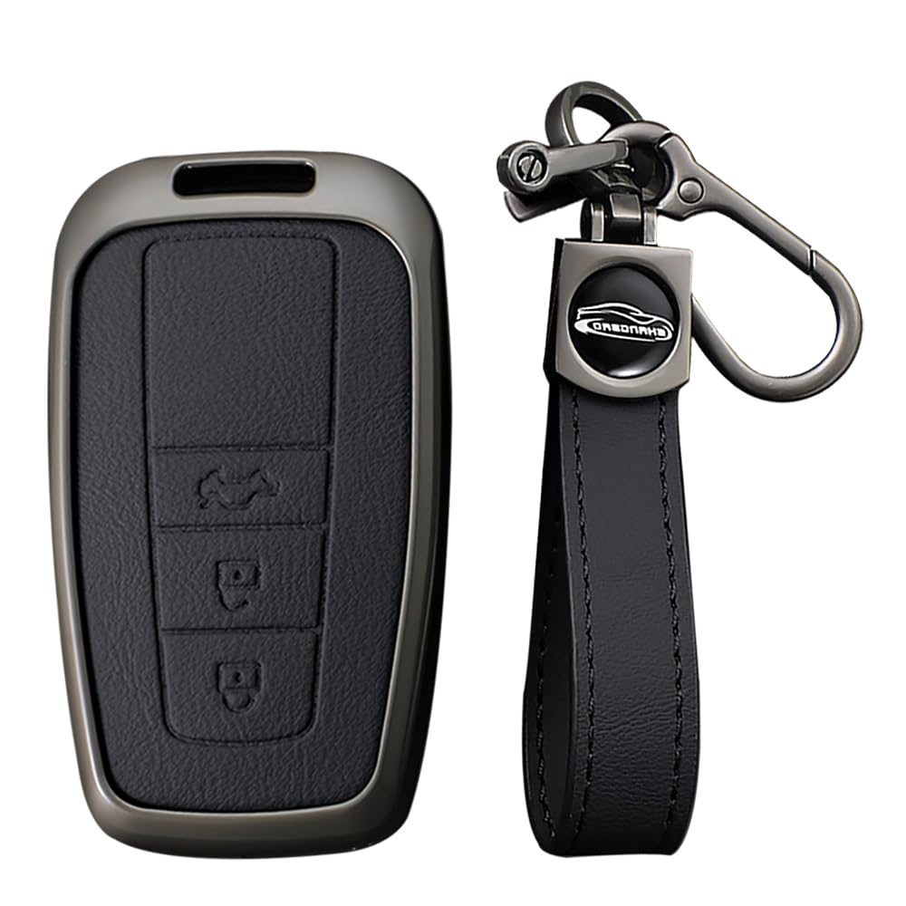 

Toyota Exclusive Key Key подлинный ключ совместим с новым новым Prius новым Crown Land Cruiser Camry слегка цинковый царапина B черный [KUNIO] 3-кнопочный чехол,