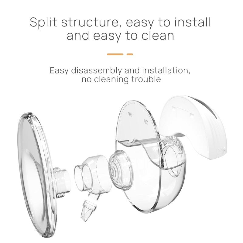 Inteligentní nositelná silikonová Humalactor elektrická odsávačka mateřského mléka pro zvětšení Unikátní přenosná hands-free nositelná odsávačka mateřského mléka s LED displejem