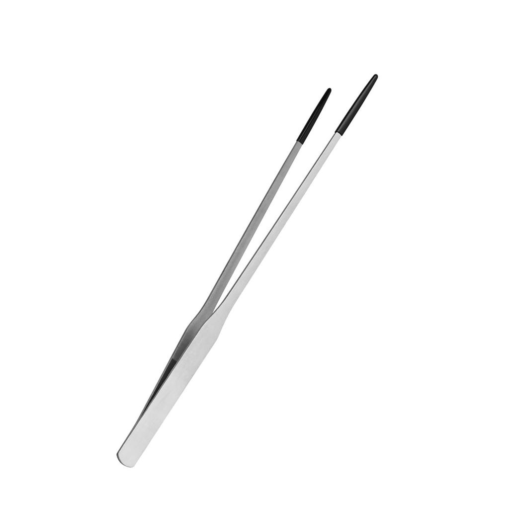 Reptiles Feeding Tongs Clamp Long NonSlip Coated Stainless Steel for Safe Pet Food Handling