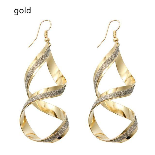 

Женские серьги-подвески в виде спиральных подвесок, осенние серьги из нержавеющей стали, длинные необычные серьги, трендовые для подростков ежедневно