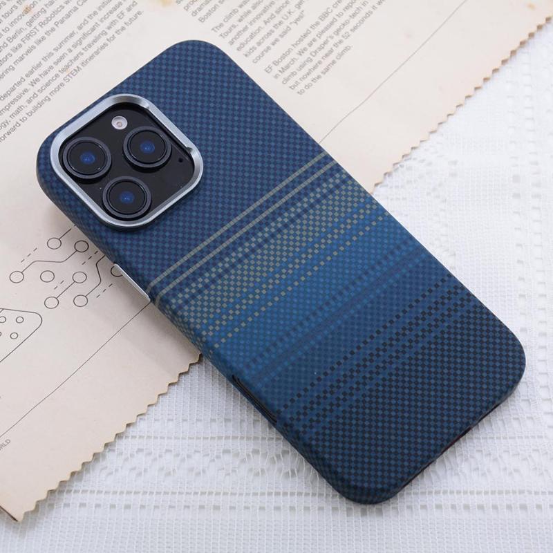 For Magsafe Magnets Case for IPhone 16 17 Pro Max 15 Carbon Relief Charging Alloy Lens Camera Bumper Hard Phone Cover Thin