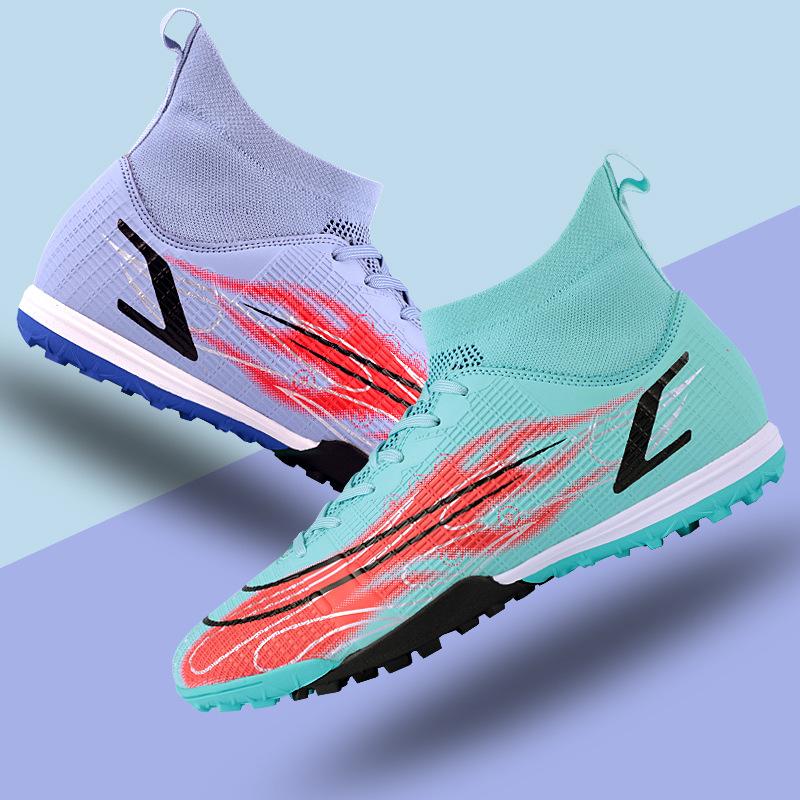 

Футбольные бутсы для детей и взрослых, длинные, короткие, высокие, большого размера, удобные, дышащие, мягкие, амортизирующие, мужские и женские, тренировочные кроссовки, новые 46