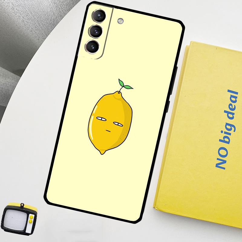 Lemon Fruit Phone Case For Samsung Galaxy S25 Ultra S21 S22 S23 S24 Ultra S9 S10 S20 Plus S25 FE Cover