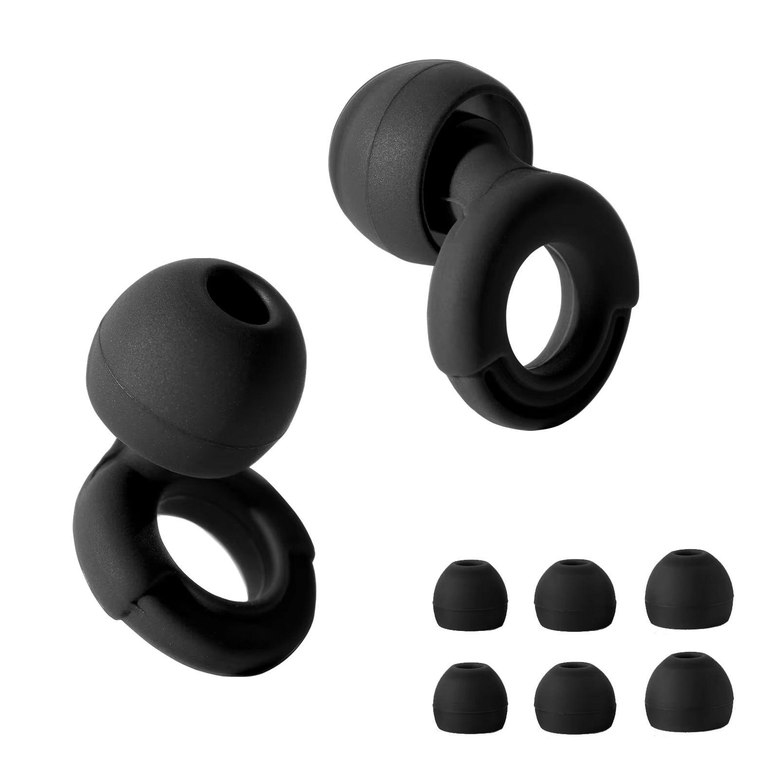 

Super Soft Quiet Ear Plugs with 8 Sizes XS/S/M/L for Noise Reduction Sleep Swim Work Reusable Hearing Protection