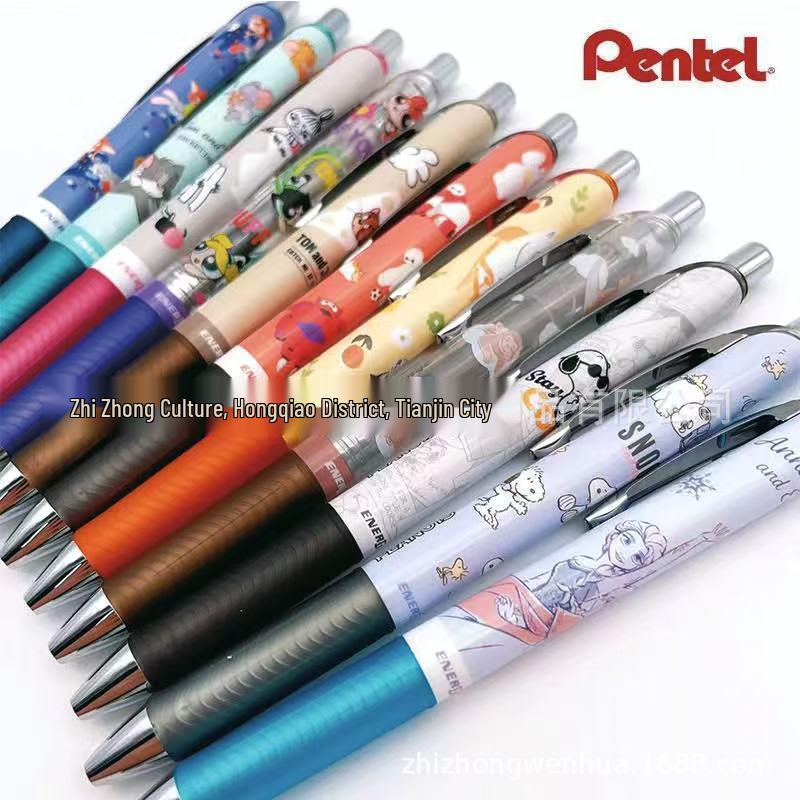 Pentel BLN75 Limited Edition 0.5mm Quick-Dry Pen - Snoopy & Powerpuff Girls Design Moomin Reading 222832