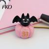 Small Party Decorations Cute Halloween Resin Sculpture, Table Decorations, Mini Adorable Owl Bat Figurines Pumpkin Ghost Decor for Home