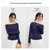 Women's Ribbed Knit Long Sleeve Top