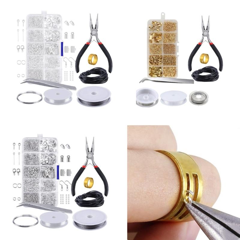 Lobster Clasps and Open Jump Assortment Set Jewelry Repair Tool Jewelry Making Accessories for Necklace Earring Repair