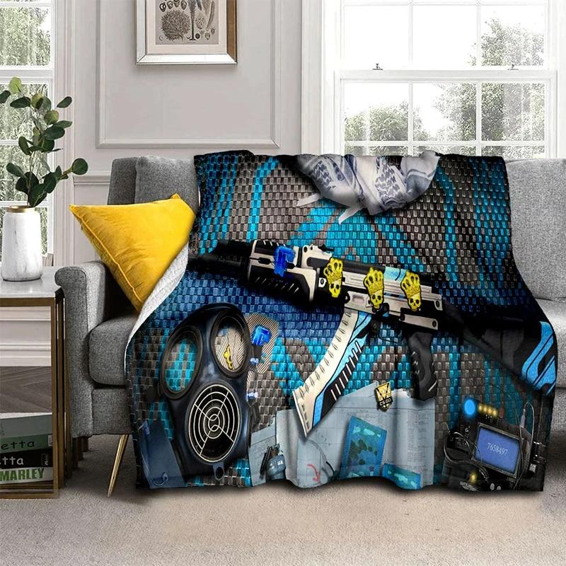 Coperta 3D Pistola Coltello USP,AK,M4,AWP, Fucile Pistola Cartuccia, Morbida Coperta Plaid per Casa Camera da Letto Letto Divano Coperta Copertura Picnic Bambini