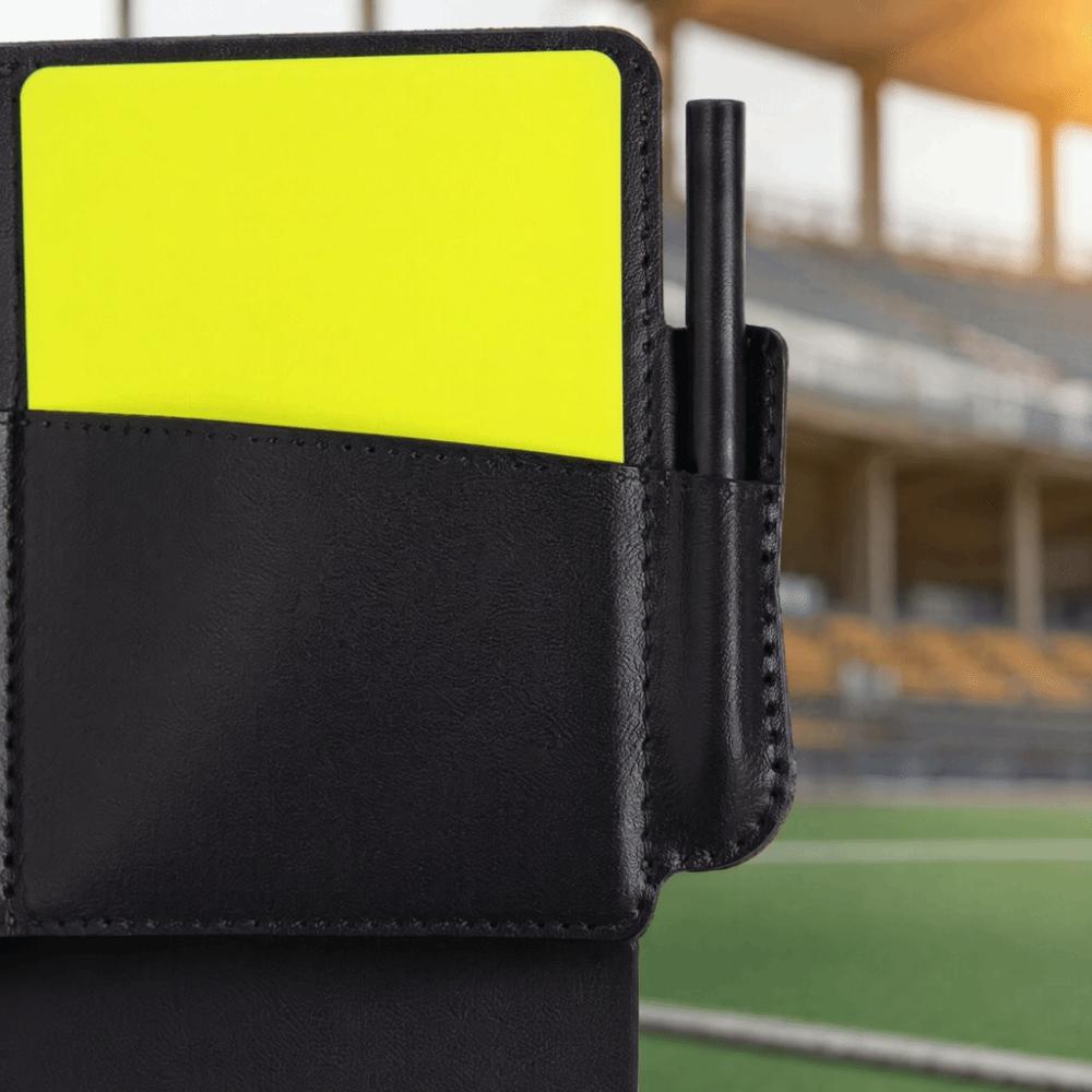 3PCS PVC Soccer Referee Card Set Foldable Card Wallet Convenient Protective Cover  School Sports