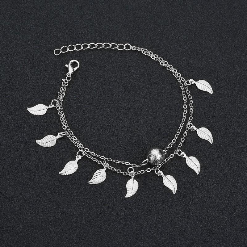 Simple Slim Adjustable Ankle Bracelets Silver Color Anklets for Women Summer Beach On the Leg Chain Cheville Foot Jewellery