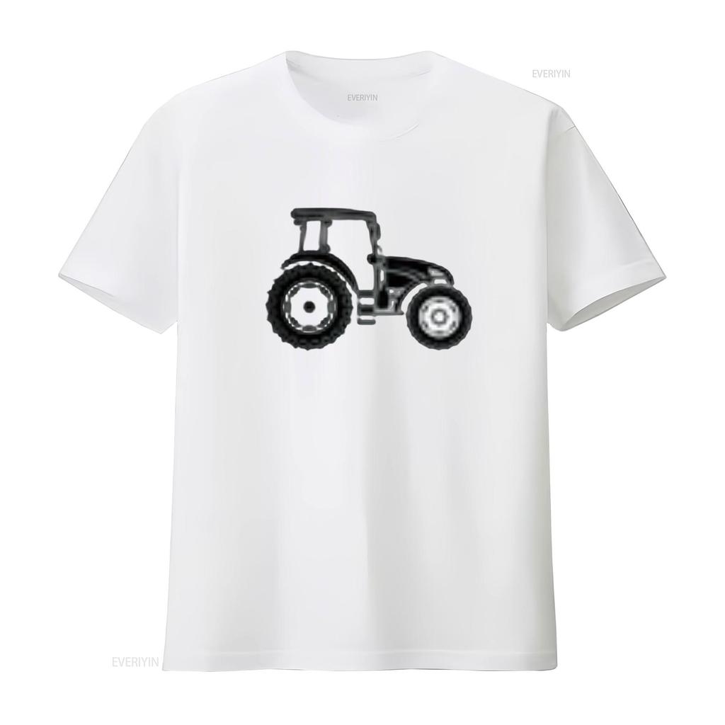 THIS IS A TRACTOR Classic Womens T Shirt White vintage Washed Unisex Comfortable Stylish Soft Stretched Breathable
