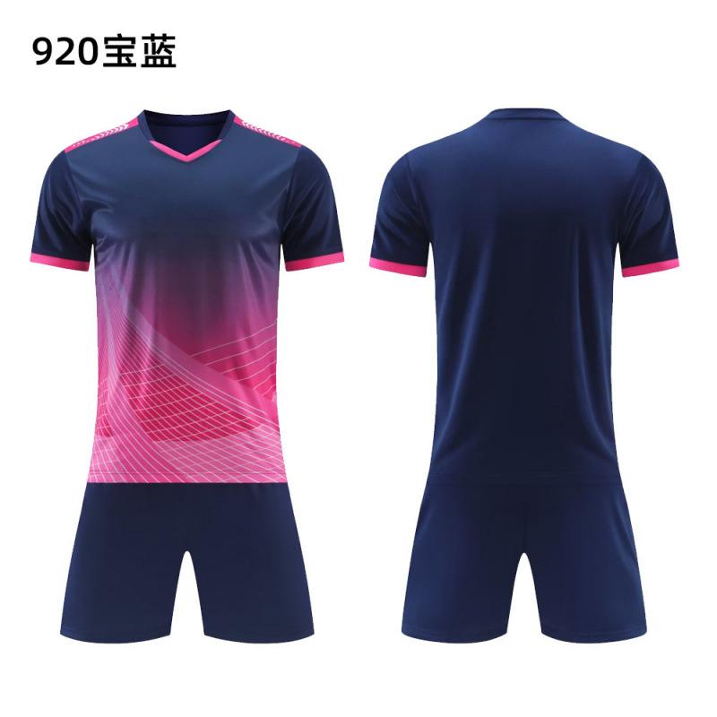 Football Jersey Sports Suit Printed Table Tennis Jersey Men'S Adult Game Training Jersey Children'S Short-Sleeved Jersey Set