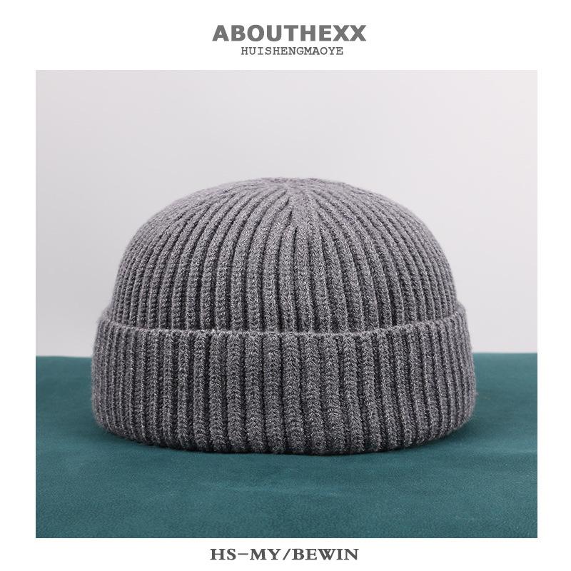 

Knitted Hat Women s Winter Warm Melon Skin Hat Korean Style Outdoor Cold Hat Men s Casual Yuppie Woolen Hat Average size