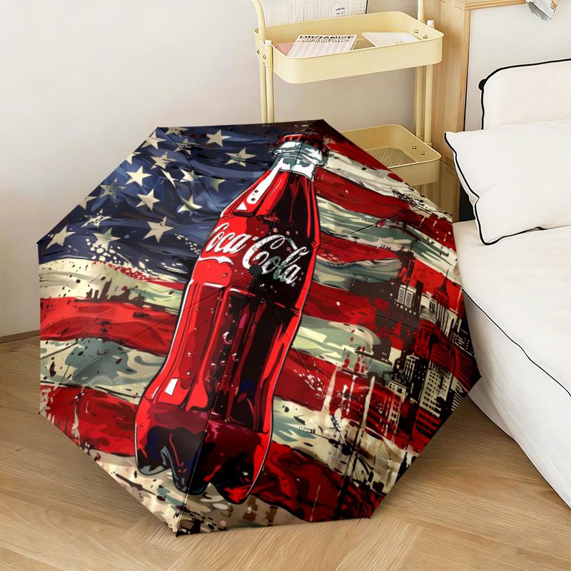 Christmas Gift Halloween Theme Bear Truck Coca Cola umbrella is suitable for all seasons, including home travel and outdoor activities Y26