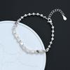 100% Solid 925 Sterling Silver Retro Bracelet for Women Men Vintage Handmade Rose Shape Simple Bracelet Birthday Gift